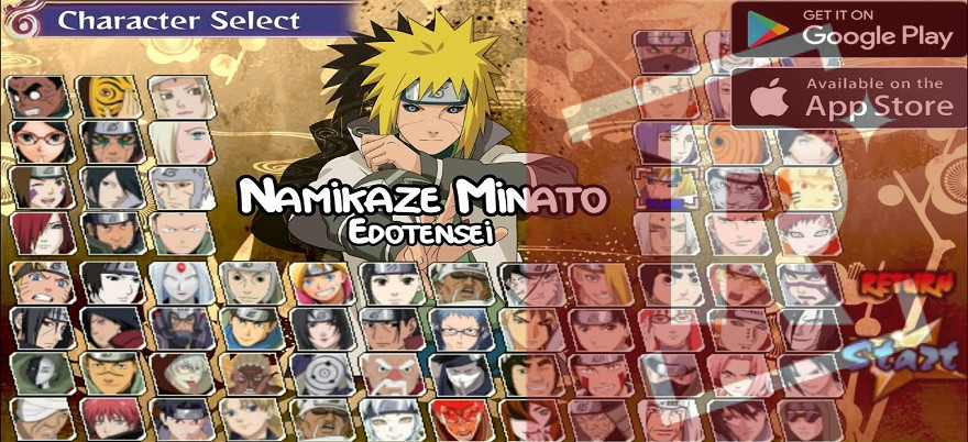 Download Game Naruto Senki Mod APK Unlimited Coins Full Character character list