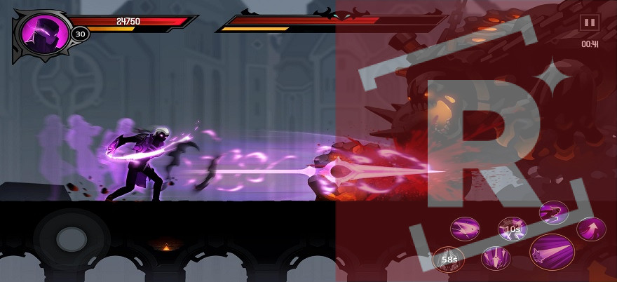 Shadow Knight Pedang Game 3 Mod APK gameplay