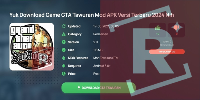 Gta Tawuran Mod Apk Cara Download
